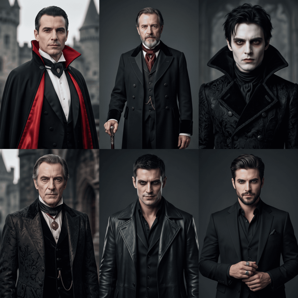 Six interprétations cohérentes de Dracula, du vampire classique aux versions gothique, victorienne et contemporaine.